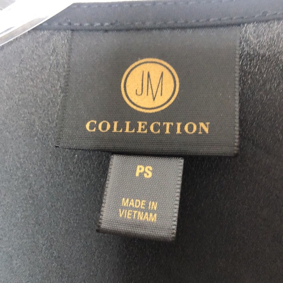 NWT JM Collection glitter semi sheer womans Top Blouse Floral New with tags NWT - Picture 2 of 10